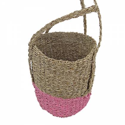 ΤΣΑΝΤΑ ΨΑΘΙΝΗ ΠΛΕΧΤΗ ΒΑΜΜΕΝΗ 52x30x30cm  στην Κατηγορία Τσάντες Θαλάσσης 
