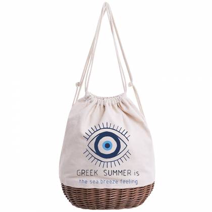 Τσάντα Πουγκί με Πάτο Καλάθι Υ:36cm  Βάση: 29x22cm  στην Κατηγορία Τσάντες Θαλάσσης 