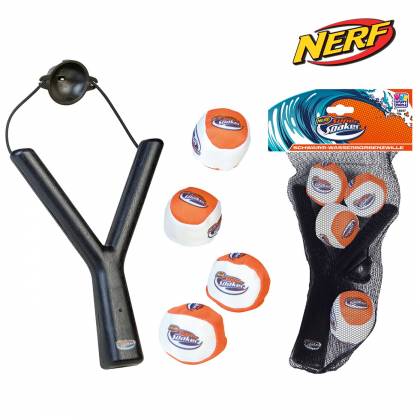 ΣΦΕΝΤΟΝΑ ΜΕ 4 ΝΕΡΟΜΠΟΜΠΕΣ NERF ΣΦΕΝΤΟΝΑ=20cm, ΜΠΑΛΑ=Φ5cm  στην Κατηγορία Νεροπίστολα 