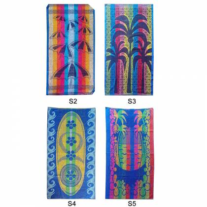Πετσέτα Θαλάσσης Ζακάρ Πολύχρωμη 75x150cm  ~300gr  στην Κατηγορία Πετσέτες 