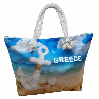 ΤΣΑΝΤΑ ΠΑΡΑΛΙΑΣ ΜΕΓΑΛΗ GREECE ΑΓΚΥΡΑ 58x37x16cm  στην Κατηγορία Τσάντες Θαλάσσης 