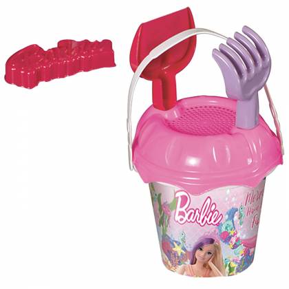 ΚΟΥΒΑΔΑΚΙ ΣΕΤ BARBIE  ΜΕ ΑΞΕΣΟΥΑΡ Φ15cm (Υ28cm)  στην Κατηγορία Κουβαδάκια - Φτυαράκια 