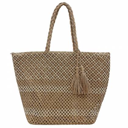 ΤΣΑΝΤΑ ΨΑΘΟΧΑΡΤΟ ΜΕ ΦΟΥΝΤΕΣ 53x35x15cm  στην Κατηγορία Τσάντες Θαλάσσης 