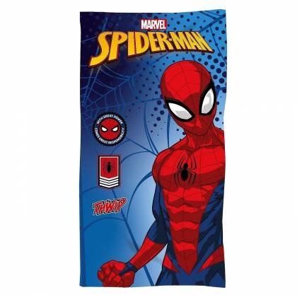 ΠΕΤΣΕΤΑ ΘΑΛΑΣΣΗΣ ΜΙΚΡΟΙΝΕΣ SPIDERMAN ΜΠΛΕ ΦΟΝΤΟ 140x70cm  στην Κατηγορία Πετσέτες 
