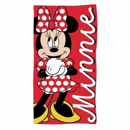 ΠΕΤΣΕΤΑ ΘΑΛΑΣΣΗΣ ΜΙΚΡΟΙΝΕΣ MINNIE ΚΟΚΚΙΝΗ 140x70cm  στην Κατηγορία Πετσέτες 